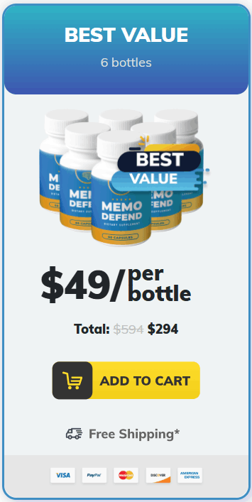 Buy MemoDefend 6 Bottle
